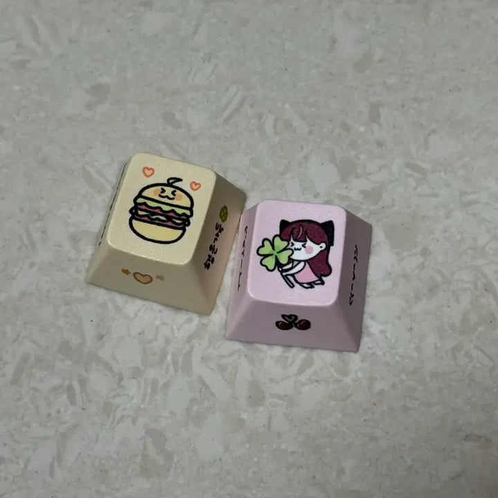 [BUNJANG] Isegye Idol Jingburger Jururu Bundle Set Keycaps / 급처 일괄)이세계아이돌 이세돌 징버거 주르르 키캡양도