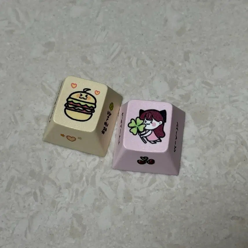 [BUNJANG] Isegye Idol Jingburger Jururu Bundle Set Keycaps / 급처 일괄)이세계아이돌 이세돌 징버거 주르르 키캡양도