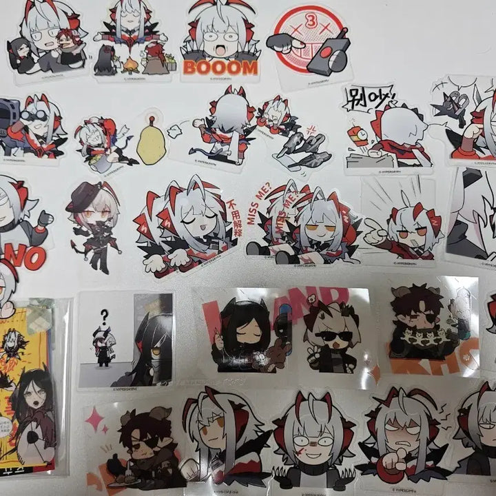 [BUNJANG] Arknights W Mercenary Group Sticker Set / 명일방주 W 위셔델 위주 용병조 스티커 세트