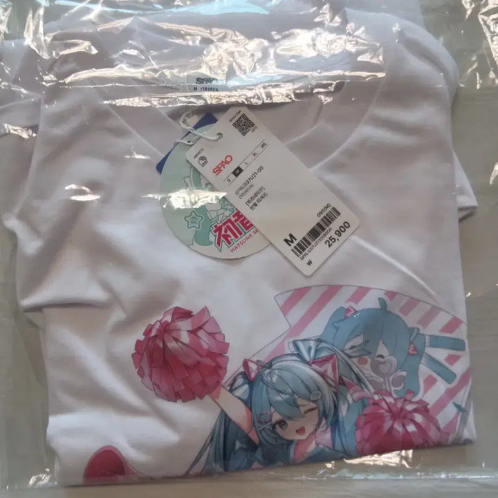 [BUNJANG] SPAO Hatsune Miku T-shirt White M / 스파오 하츠네미쿠 미쿠 티셔츠 화이트 M사이즈 팝니다