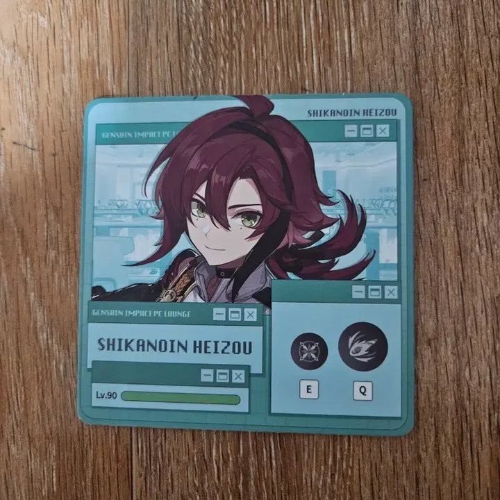 [BUNJANG] Genshin Impact Kichouno Heizou Coaster / 원신 pc라운지 시카노인 헤이조 코스터 + 빨대픽 굿즈