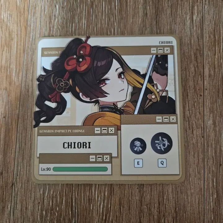 [BUNJANG] Genshin Impact PC Lounge Chiori Coaster / 원신 pc라운지 치오리 코스터 + 오마모리