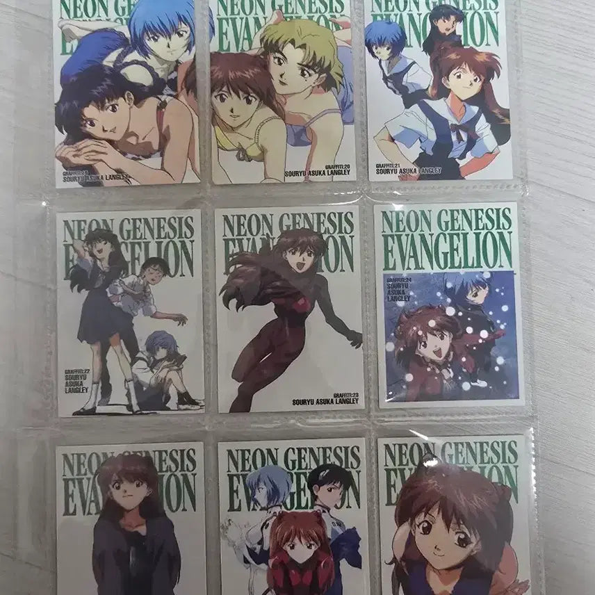[BUNJANG] Evangelion Asuka Langley Soryu Classic Card Set / 일괄만)에반게리온 소류 아스카 랑그레이 고전 마스터즈 카드 다스 풀세트