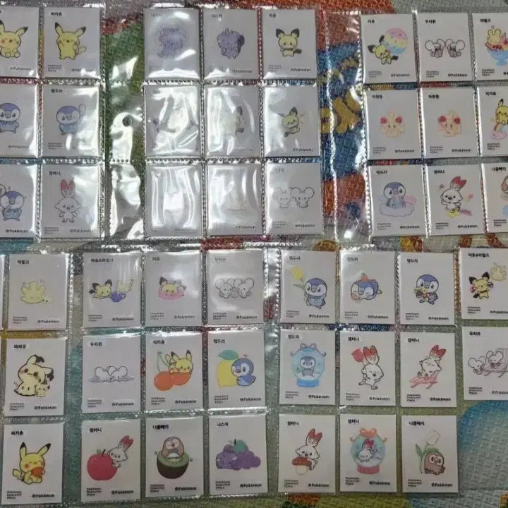[BUNJANG] Pokemon Bread Stickers Full Set / 포켓몬 띠부씰 포켓피스 전종 개봉 미개봉 판매