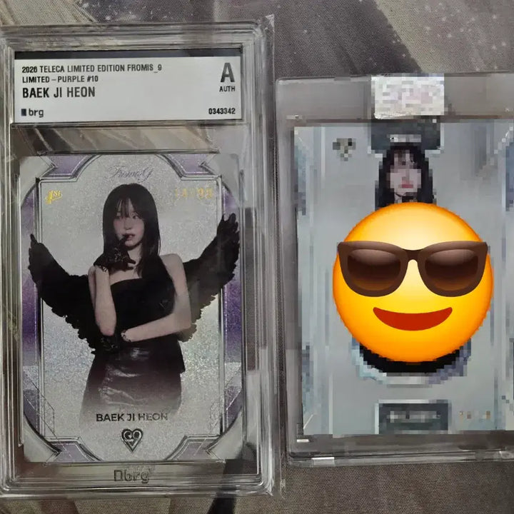[BUNJANG] fromis_9 Baek Ji-heon Purple Limited Edition BRG Graded Photocard / 테레카 프로미스나인 백지헌 퍼플 리미티드 99한정 BRG 등급카드