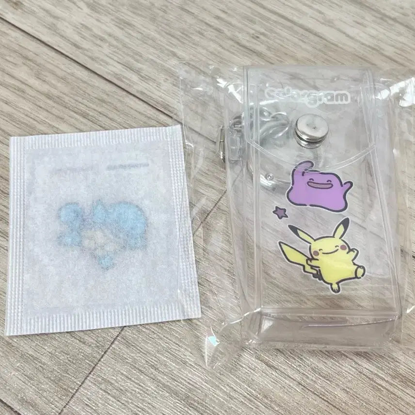 [BUNJANG] Colorgram Pokemon Collaboration Lip Pouch Bundle Set / [미사용] 컬러그램 포켓몬 메타몽 꼬부기 띠부씰 + 립파우치 일괄