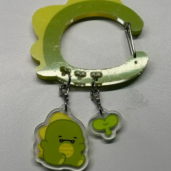 [BUNJANG] Pixelie Dinosaur Acrylic Keychain / 픽셀리 공룡 아크릴 키라비너