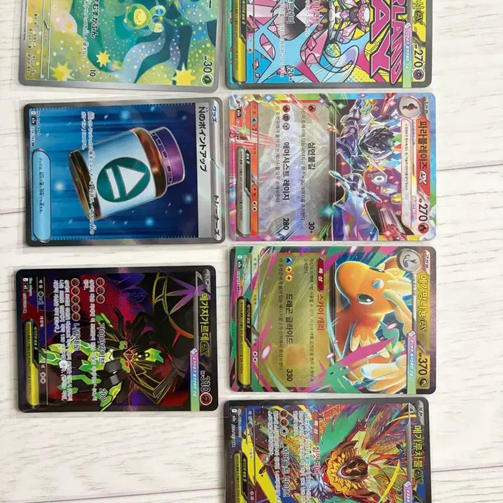 [BUNJANG] Pokemon Cards Bundle Set (Mega Diancie, Mega Lucario, Kommo-o) / 메가디안시 ma, 메가루차불 sar, 꼬몽울 ar 일판 외 4장