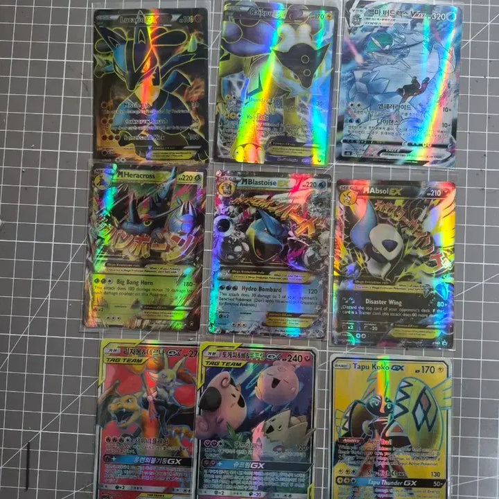 [BUNJANG] Pokemon Card 9-Piece Set (Extra Grade) / 포켓몬 카드 9종 세트 엑스트라 급