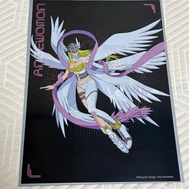 [BUNJANG] Digimon Adventure Angewomon Clear PET Poster A3 / 디지몬 어드벤처 엔젤우몬 클리어 A3 pet 포스터 가트몬 나리