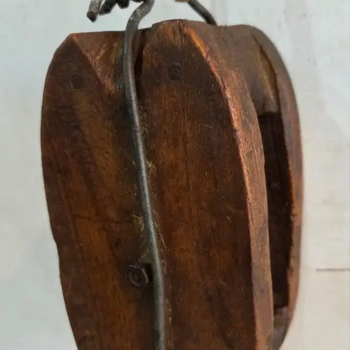 [BUNJANG] Wooden Pulley Decorative Item / 땟물좋은 나무 도르래