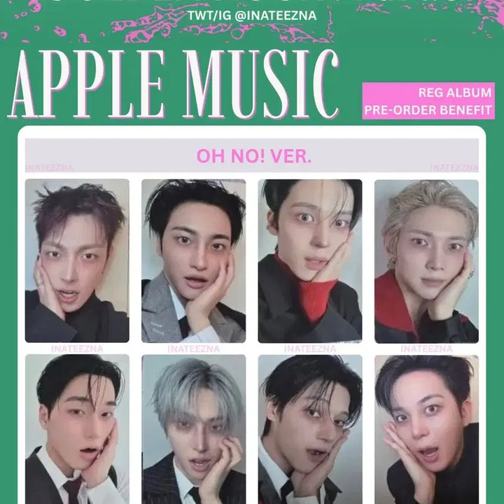 [BUNJANG] ATEEZ Yunho Golden Hour : Part.5 Apple Music Photocard / 에이티즈 애플뮤직 어머나 윤호