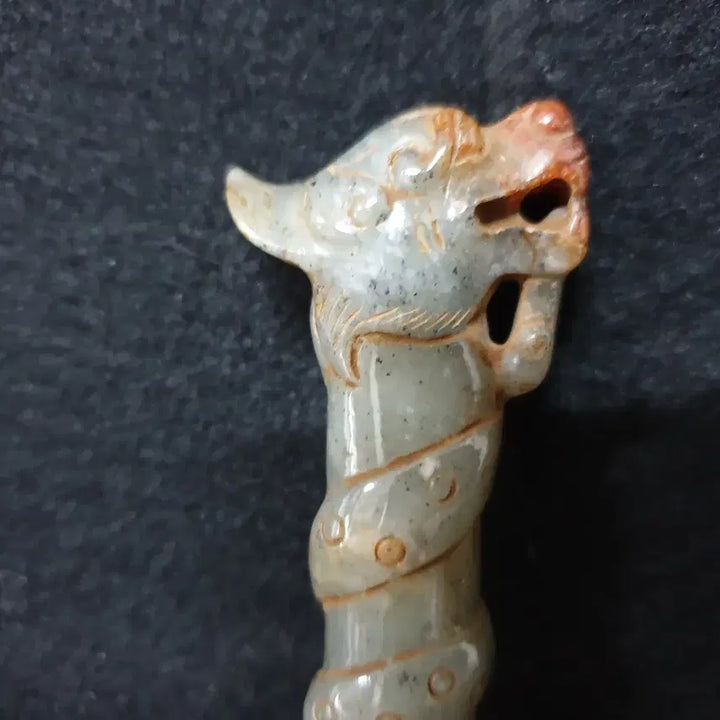 [BUNJANG] Excavated Jade Sword with Animal Carvings (Warring States Period) / (수원만물)출토 화전옥 옥검