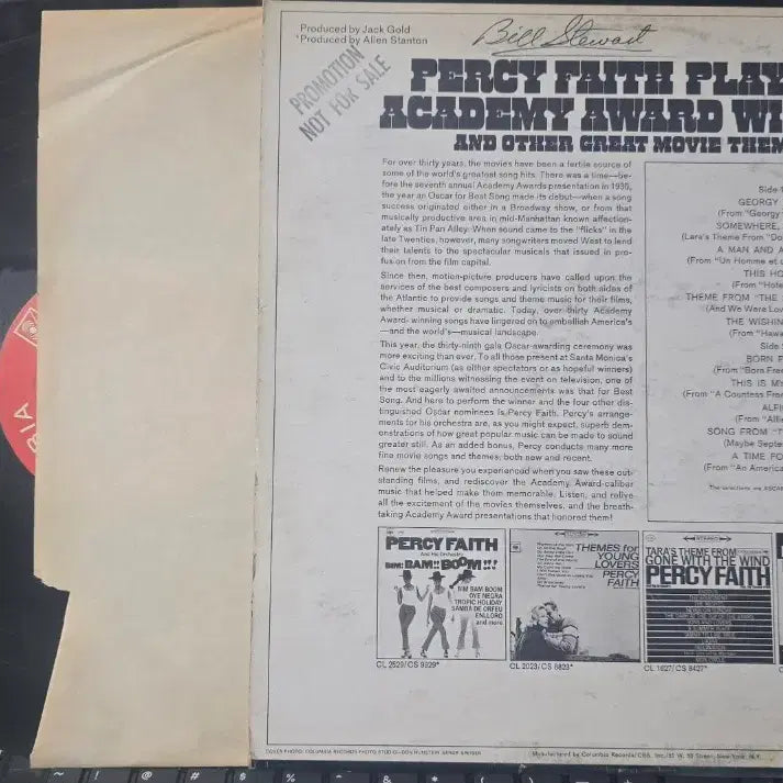 [BUNJANG] Percy Faith Born Free LP / Percy Faith_Academy~Born Free~_LP USA