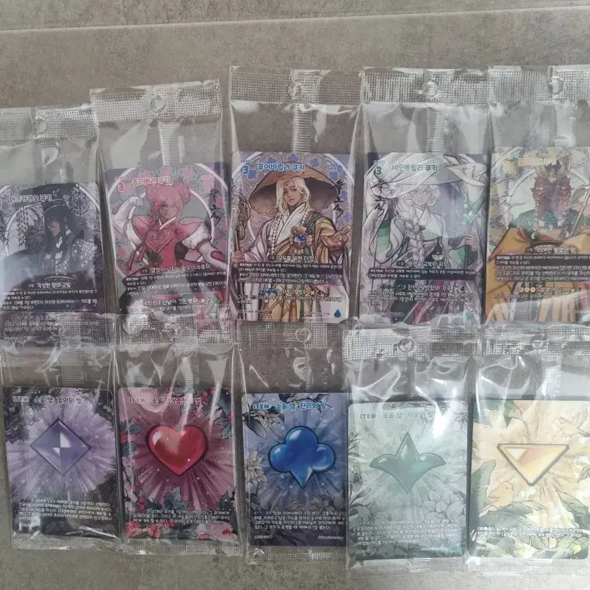 [BUNJANG] Cookie Run BraveHerses Obsidian Card Set Full Set / (새상품) 쿠키런 브레이버스 흑요석 카드 세트 전종