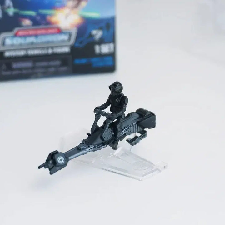 [BUNJANG] Micro Galaxy Squadron Star Wars Chase Set - Shadow Scout Trooper &amp; Speeder Bike / 마이크로갤럭시 스타워즈 스쿼드론 기체+미니피규어 세트 레어 미사용 새상품