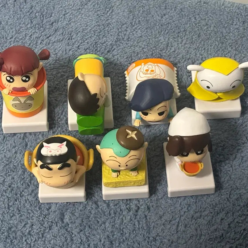 [BUNJANG] Crayon Shin-chan Ramen Stopper Figure Set (7 Types) / 짱구 라면스토퍼 피규어 7종 풀셋