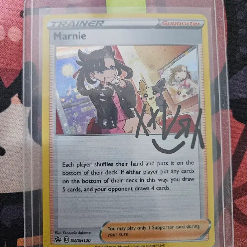 [BUNJANG] Pokemon Card Mari Autograph Card / 포켓몬카드 마리 싸인카드