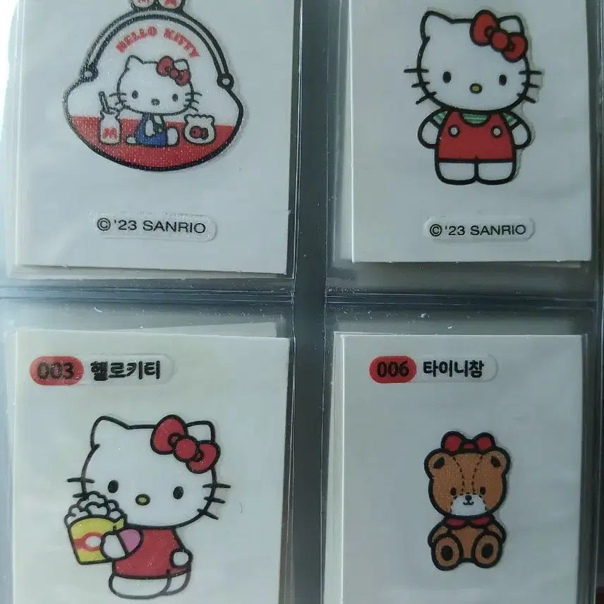 [BUNJANG] Sanrio Sticker Set (20 Regular, 2 Glitter) / 산리오 띠부씰 56종 일괄 일반씰 43종 반짝이씰 13종 산리오띠부씰