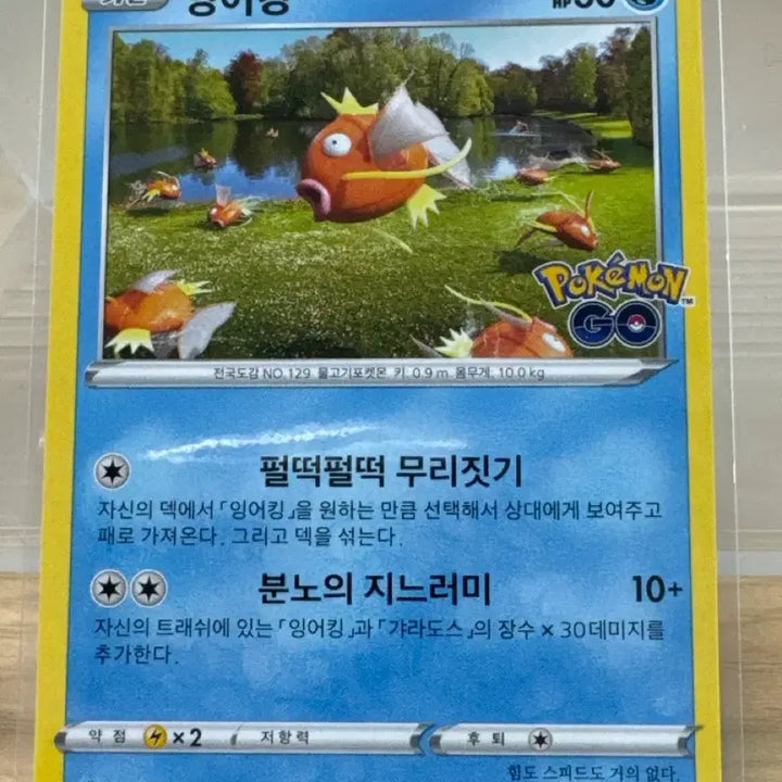 [BUNJANG] Pokemon Card Magikarp 021/071 Basic s10b / 포켓몬카드 잉어킹 포켓몬고 021/071 기본 s10b