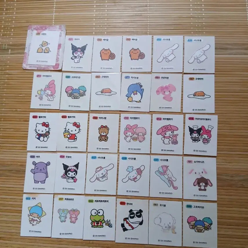 [BUNJANG] Sanrio Sticker Cinnamoroll Kerokerokeroppi / 산리오띠부씰 1개 선택 시나모롤 케로케로케로피 구데타마 반짝이씰
