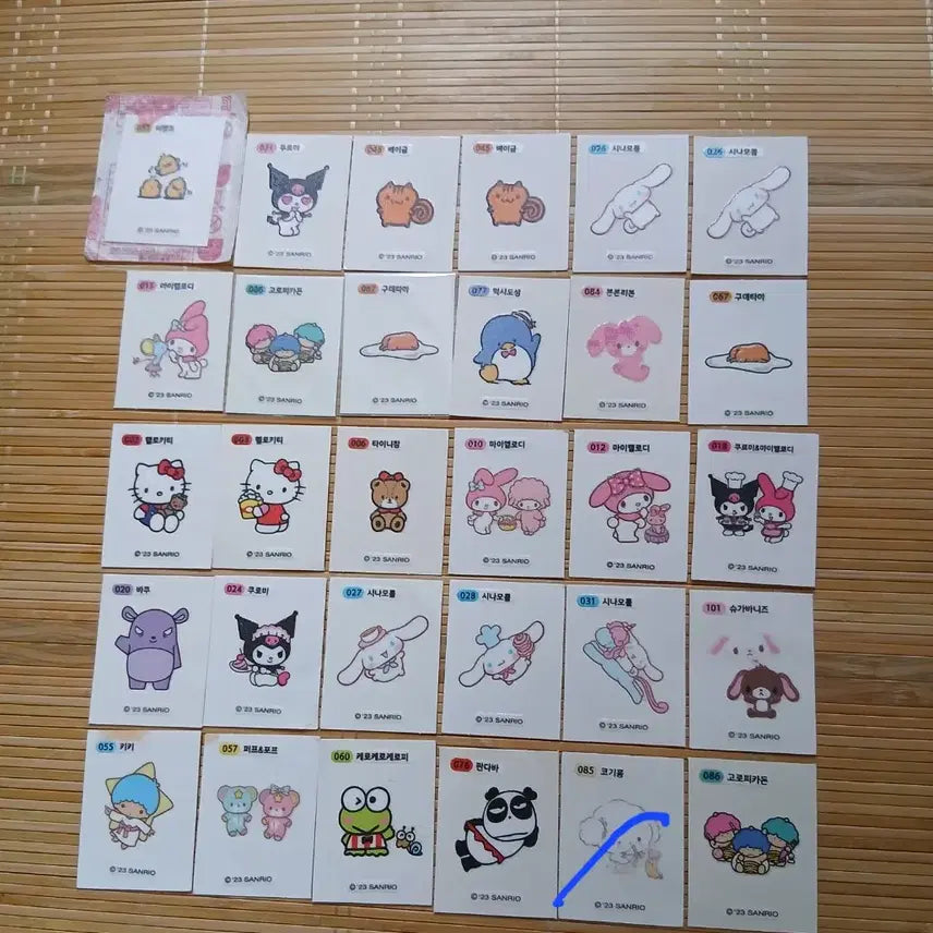[BUNJANG] Sanrio Sticker Cinnamoroll Kerokerokeroppi / 산리오띠부씰 1개 선택 시나모롤 케로케로케로피 구데타마 반짝이씰