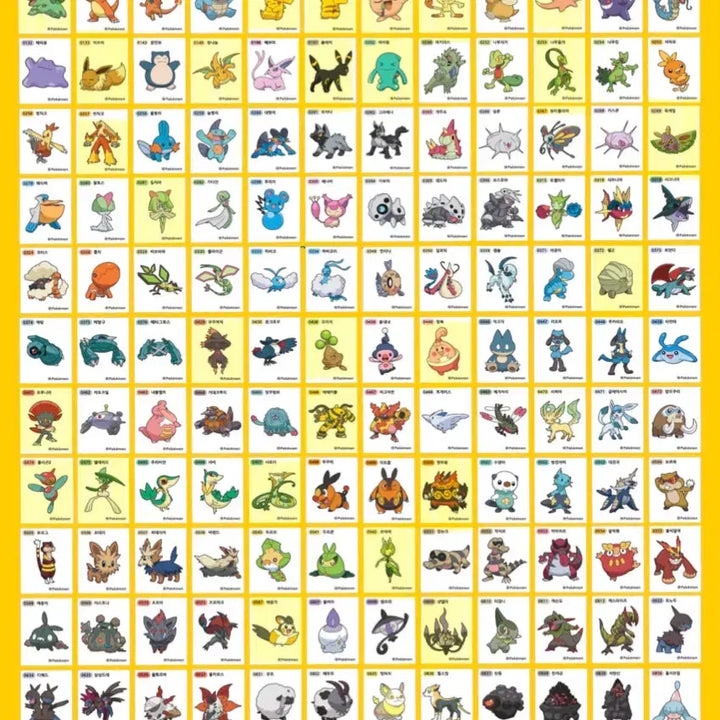 [BUNJANG] Pokemon Bread Stickers (Tti-bbu-sseal) Season 1 - 29 Unsealed Stickers / 판매) 포켓몬 띠부씰 시즌 1 139종 중 29종 미개봉 일괄판매