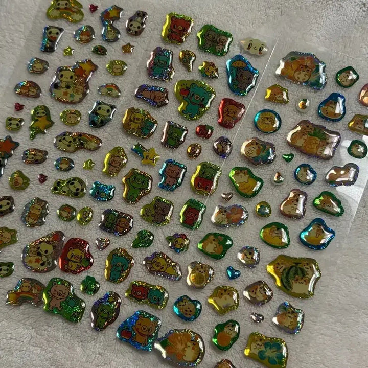 [BUNJANG] Japanese Retro Holographic Stickers / 일본 고전 홀로그램 스티커