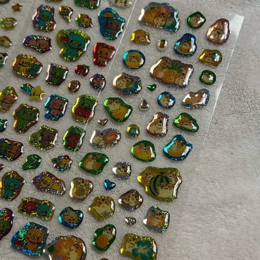 [BUNJANG] Japanese Retro Holographic Stickers / 일본 고전 홀로그램 스티커