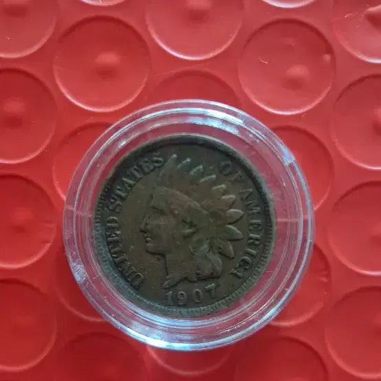 [BUNJANG] 1907 US Indian Head Cent Coin / 1907년 미국 인디언 헤드 센트 동전