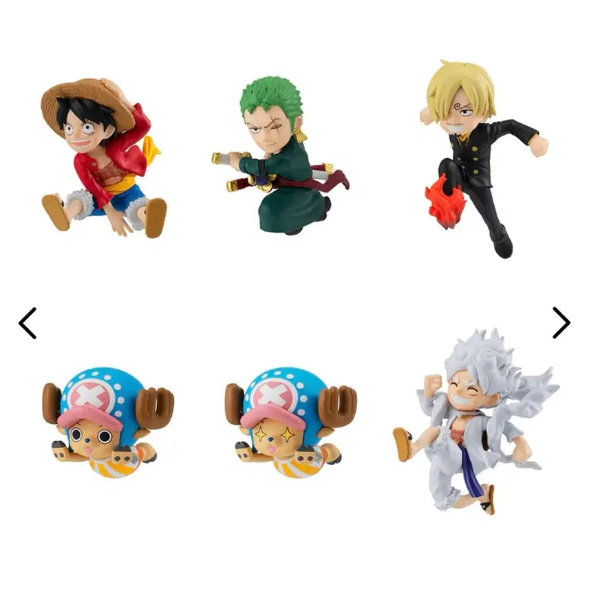 [BUNJANG] MegaHouse One Piece Tobu Masu Figures (Set of 6) - Sealed / (미개봉) 6종 원피스 토비마스 피규어 루피 쵸파 조로 상디 가챠