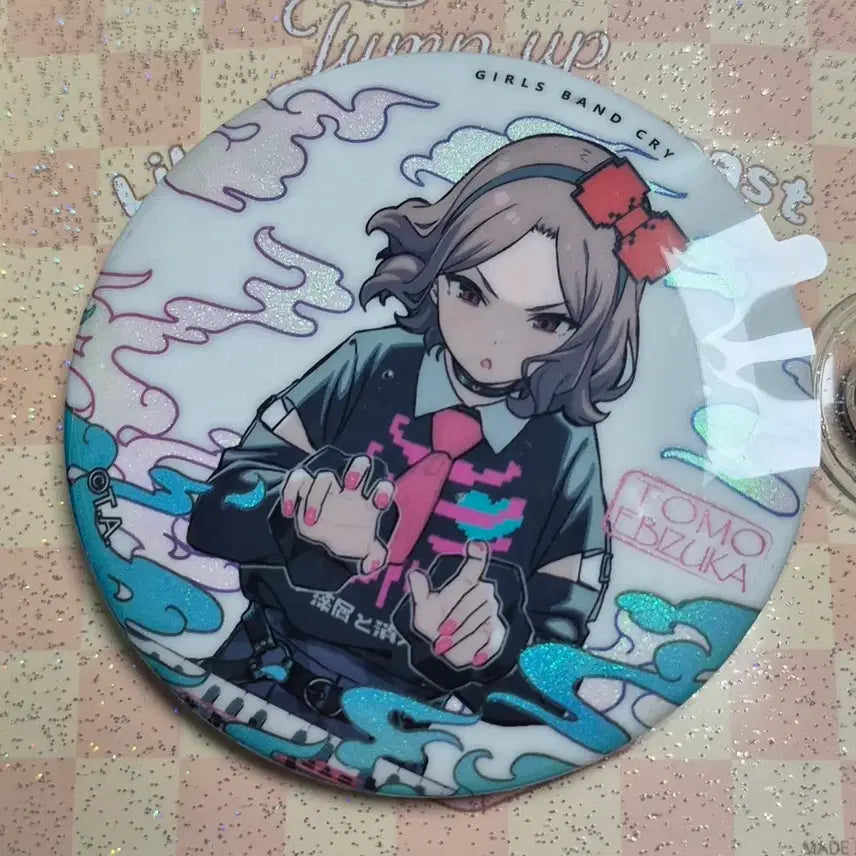 [BUNJANG] Tokyo 7th Sisters (T7S) Kashiwagi Tomo "EBISU CAFE" Collaboration Pin Badge / 걸즈밴드크라이 걸밴크 에비즈카 토모 뱃지