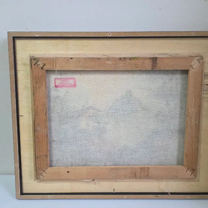 [BUNJANG] Vintage Oil Painting Snowscape Landscape Framed Artwork / [빈티지 원화] 7080 레트로 설산 풍경 유화 액자