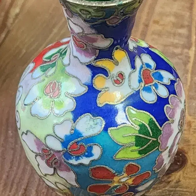 [BUNJANG] Vintage Enamel Cloisonné Floral Teapot Set / 빈티지 법랑칠보 꽃무늬 주전자 세트