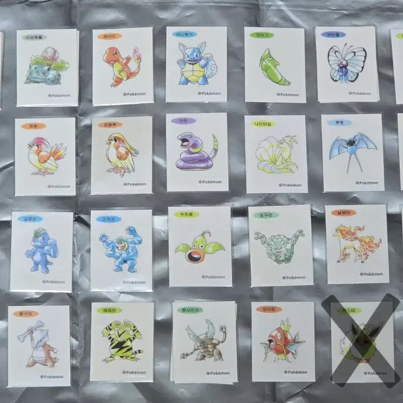 [BUNJANG] Pokemon 30th Anniversary Artworks Bread Stickers Trade / 포켓몬 30주년 아트웍 띠부씰 교환