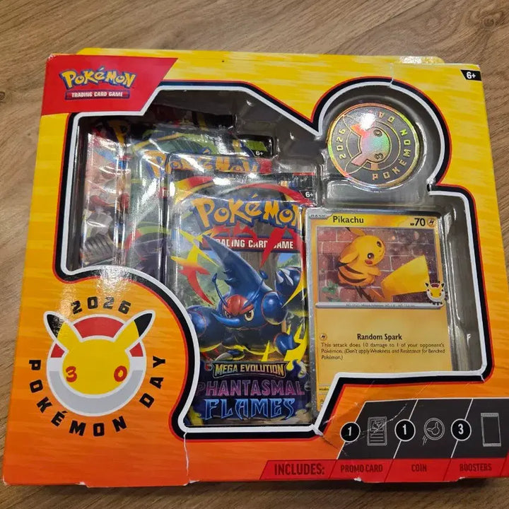 [BUNJANG] Pokemon Day Limited Edition Error Box Swirling + Miscut Pack / 포켓몬스터 2026 2박스 포켓몬 데이 한정판 오류 박스 스월링+미스컷팩