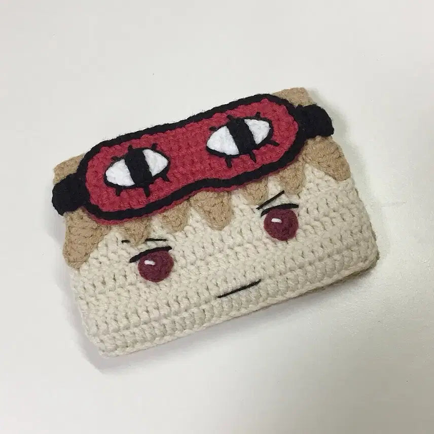 [BUNJANG] Okita Sougo Knitted Card Holder / 오키타 소고 뜨개 카드지갑