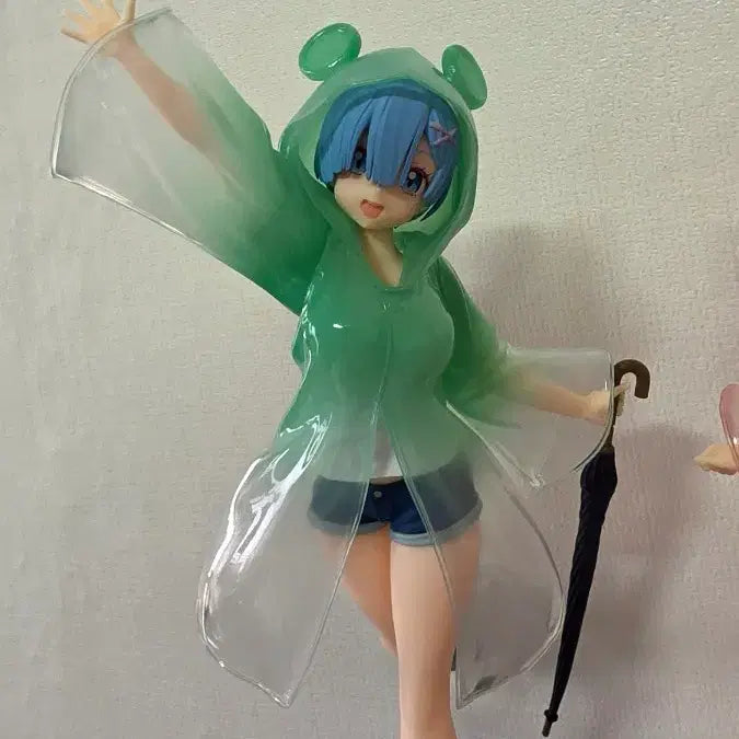 [BUNJANG] Rem Ram Rainy Day Raincoat Figure / 리제로 렘 람 비오는날 우비 피규어