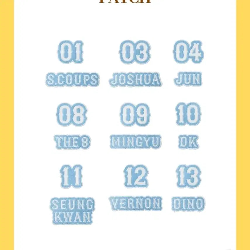 [BUNJANG] SEVENTEEN 10th Caratland Patch Wappen Dokyeom / 세븐틴 2026 캐럿랜드 패치 와펜 도겸