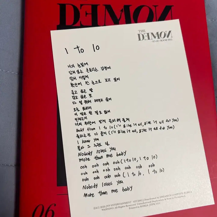 [BUNJANG] Day6 The Demon Album Photocard / 데이식스 더데몬 앨범