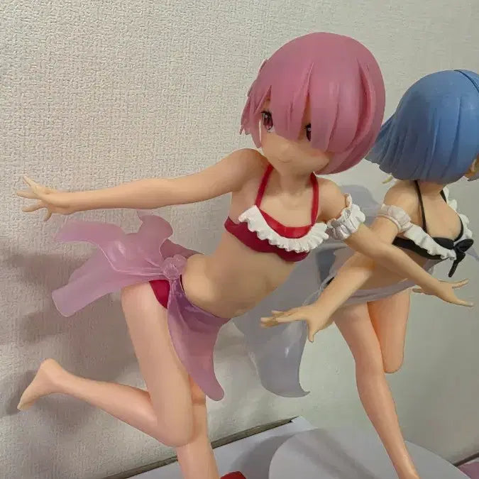 [BUNJANG] Re:Zero Ram &amp; Rem Celestial Vivi Swimsuit Figure Set / 리제로 렘 람 Celestial Vivi 수영복 피규어