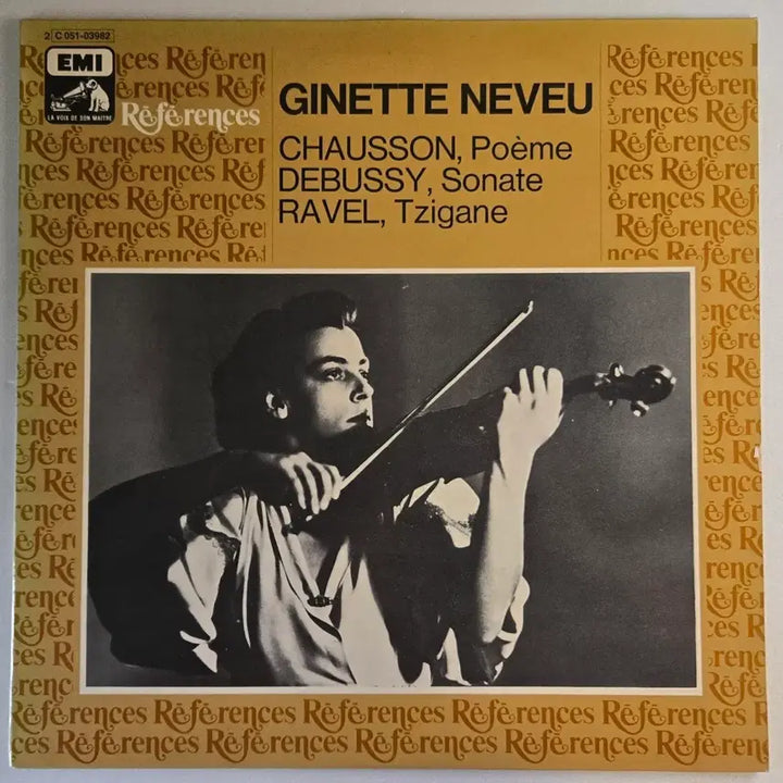 [BUNJANG] Ginette Neveu plays Debussy, Chausson, Ravel French EMI LP / 지네트 느뵈-쇼숑, 드뷔시, 라벨 LP (프랑스 EMI)