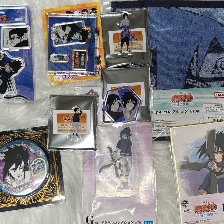 [BUNJANG] Naruto Uchiha Sasuke Goods Bundle Set / 나루토 우치하 사스케 굿즈 일괄 처분