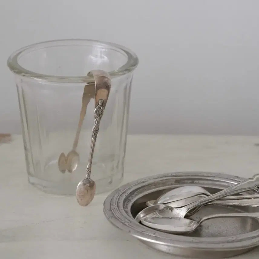 [BUNJANG] Vintage Silver-Plated Sugar Tongs (Sugar Cube Tongs) with Ancient Greek Figure / 빈티지 실플슈가 텅, 각설탕 집게