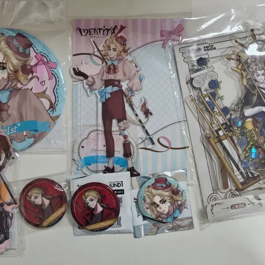 [BUNJANG] Identity V Billiard Player Bundle Set Acrylic Can Badge / 제5인격 당구선수 일괄