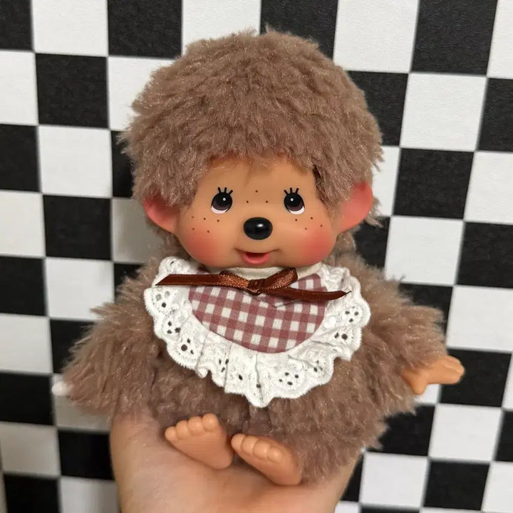[BUNJANG] Monchhichi Sweet Brown Mocchi Mocchi Doll S / 모코모코 스위트 브라운 몬치치 인형 s