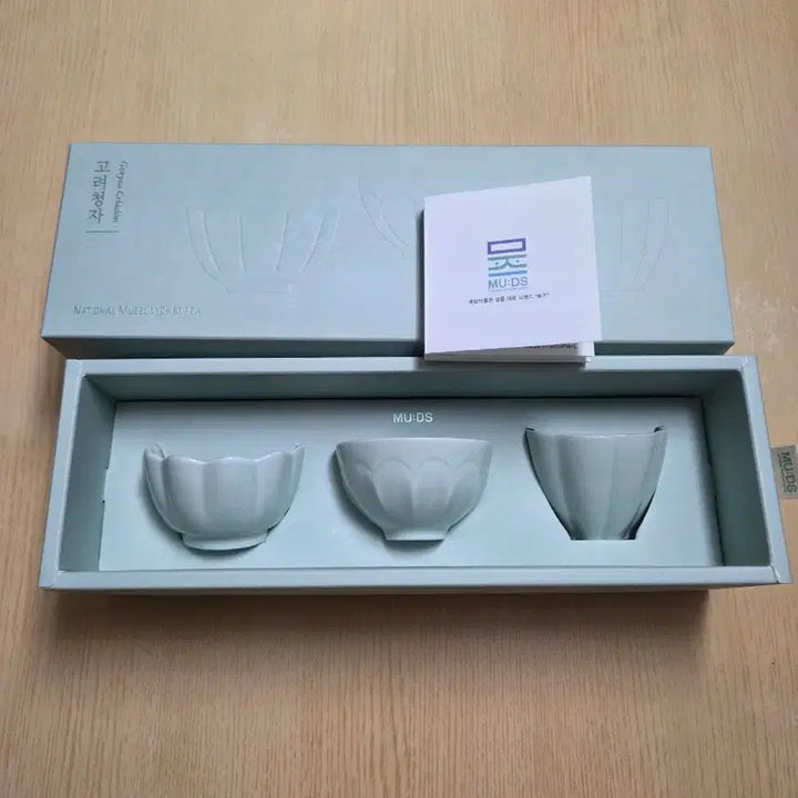 [BUNJANG] National Museum of Korea Goryeo Celadon 3-Type Tea Cup Set / 국립중앙박물관 고려청자 3종 찻잔 세트