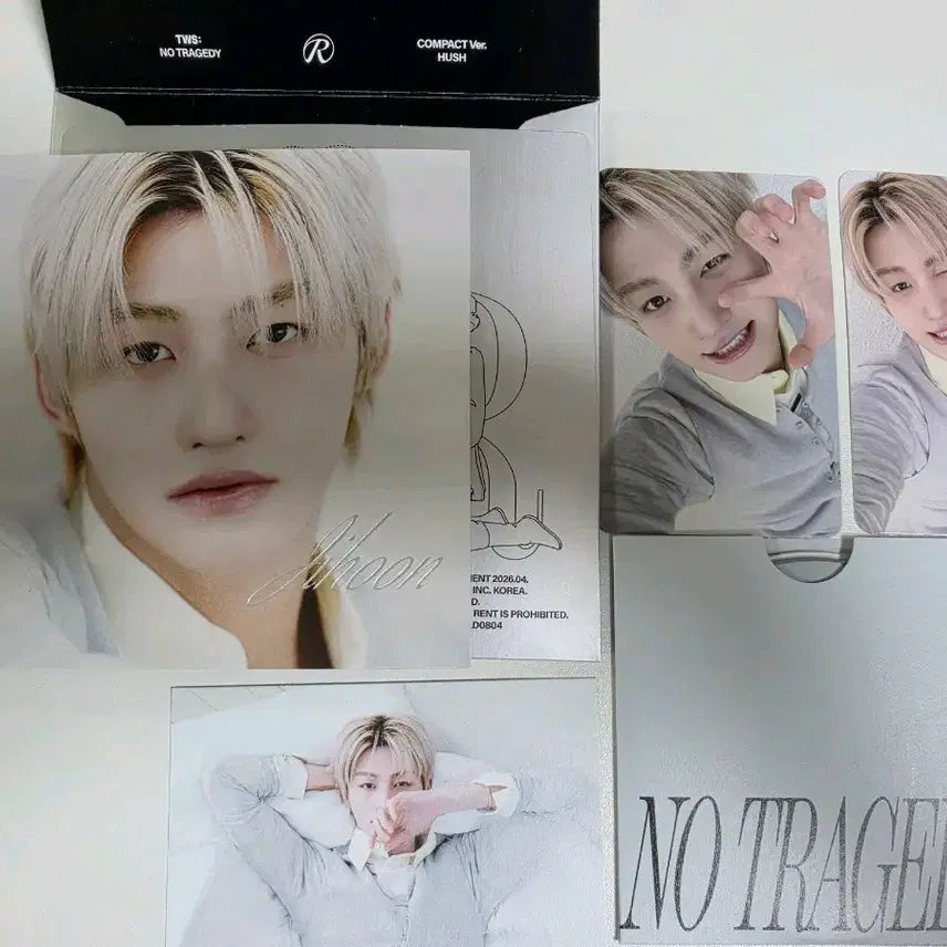 [BUNJANG] TWS NO TRAGEDY Compact Album HUSH Version Jihoon Full Set / 투어스 NO TRAGEDY 컴팩트 앨범 HUSH버전 지훈 풀셋