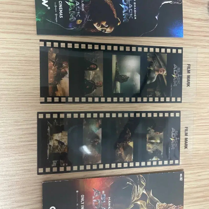 [BUNJANG] Black Adam Film Mark 4-Type Set / 블랙 아담 필름 마크 4종 세트