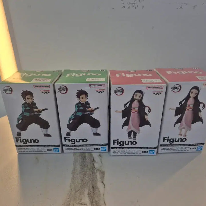 [BUNJANG] Demon Slayer Figuarts Tanjiro &amp; Nezuko 4-Type Figure Bundle Set / 일괄) 귀멸의 칼날 figuno 탄지로, 네즈코 4종 피규어 세트